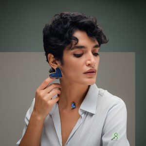 گوشواره قلب کبود 